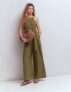 Rosa Double Cloth Jumpsuit Olive