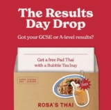 Rosas Thai – Free Pad Thai for GCSE and A level results with bubble tea order