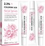 Rose Hyaluronic Acid Serum for Face, Anti-Aging, Anti-Wrinkle, Deep Hydration (3 Pack/15ml Each)