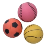 Rosewood 3-Pack Rubber Dog Balls – Durable, Lightweight Fetch Toys