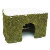 Rosewood Naturals Coconut Hay Cottage, Medium Edible Hideaway & Chew Toy with Coconut Roof, Cosy Activity House (w/voucher)