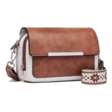 Roulens Womens Crossbody Bags, Vegan Leather, Adjustable Strap