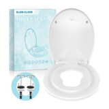 Round Soft-Close Toilet Seat with Built-in Child Seat