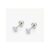 Round Stone Stud Earrings 18k