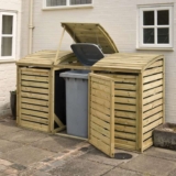 Rowlinson Triple Wheelie Bin store £91 delivered.