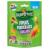 Rowntrees Lollies Fruit Pastilles Sweets Sharing Bag 130g