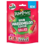 Rowntrees Lollies Sour Watermelon Flavour Sweets Sharing Bag, 130g Pack of 1