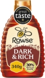 Rowse Honey, Dark & Rich Honey, Squeezy bottle, 100% pure & natural, 340g