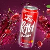 Rubicon RAW 12 Pack Cherry 500ml Energy Drink