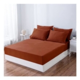 Ruccit Burnt Orange King Fitted Deep Pocket Microfiber Sheet