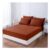 Ruccit Burnt Orange King Fitted Deep Pocket Microfiber Sheet