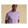 Rugby Club Purple Classic Fit Garment Dyed Cotton T-Shirt