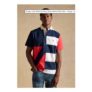Rugby Club White & Navy Short Sleeve Polo Shirt – S and M