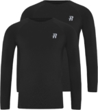 Runhit Boys Compression Shirt Long Sleeve, 1/2er Pack UPF 50 Sun Protection Kids Sports Base Layer Top, Breathable Quick Dry Under Shirt for Football & Outdoor Activities