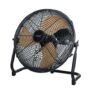 Russell Hobbs 12-Inch High Velocity Floor Fan, Wood-Black