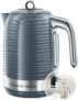 Russell Hobbs Inspire Electric 1.7L Cordless Kettle (Fast Boil 3KW, Grey)