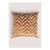 Rust Zig Zag Boucle Cut Velvet