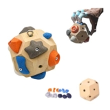 Ryfpdml Handcrafted Boulder Block Finger Training Ball for Climbers