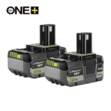 Ryobi 18V ONE Lithium 5.0Ah Battery Twin Pack – RB1850X2