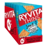 Ryvita Thins Snack Sea Salt Cider Vinegar 6x125g