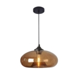S-Cevada Industrial Vintage Colorful Glass Pendant Light E27 28cm Brown