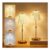 SAIWEYA Cordless Table Lamp, 3-Color LED, Dimmable, 5000mAh Rechargeable