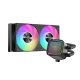 SAMA L50 240mm ARGB Liquid CPU Cooler, Infinity Mirror, Intel/AMD, Black. Sold by SAMA Offical Store / FBA