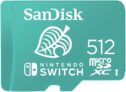SANDISK microSD Card 512GB, Animal Crossing Leaf Edition