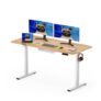 SANODESK 120x60cm Electric Height-Adjustable Standing Desk with Cable Tray