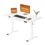 SANODESK Electric Standing Desk 110x54cm, Height Adjustable, White