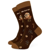 SC Products Mens Funny Socks Grumpy Old Man Gifts for Older Men Cotton Size 6-12 Grandad Socks