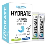 SCI-MX Electrolyte & Vitamin Hydration Powder Sticks, 30 Sachets 2 Flavours S&S £8.99