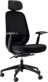 SEATCO S1 Ergonomic Office Chair with 3D Breathable Mesh, Adjustable Seat Depth, Adjustable Lumbar Support, 4D Padded Armrests, 90-135 Tilt Lock, Gaming Chair Adults, Desk Chair, Up To 330 lbs, Black