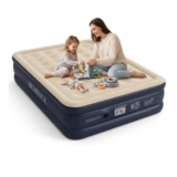 SENNOUL Double Air Mattress with Built-in Pump, 190x137x46cm