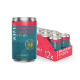 SERVED Strawberry Daiquiri Cocktails, 14.9% ABV, 12 X 125ml Cans