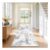 SHACOS Hallway Runner Rug, Non-Slip, Boho, Light Grey, 80x300cm