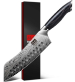 SHAN ZU Japanese Santoku Knives 31cm in Powder Steel Ultra Sharp 12 Blade High Carbon 63 HRC Carving Knives