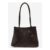 SILVIANO Brown Leather Woven Tote Bag