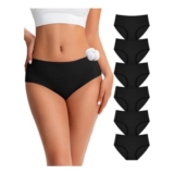 SIMIYA Black Cotton Womens Underwear Multipack