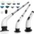 SINZUX Electric Spin Scrubber, Electric Cleaning Brush with 8 Replaceable Brush Heads, Electric Scrubbing Brush with LED Display and Adjustable Extension Handle for Bathroom Kitchen Car