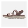 SKECHERS Womens Go Walk Flex Ankle Strap Sandals Mauve