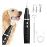 SKYCIVO Dog Plaque Remover with LED Light for Teeth, Black
