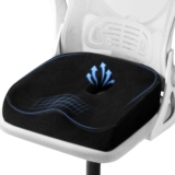 SKYNY Memory Foam Donut Seat Cushion for Long Sitting,Large Seat Ring Cushion for Office Chair, Car & Home, Donut Pillow with Comfort Centre Hole for Coccyx, Tailbone & Hemorrhoids