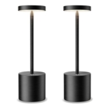 SLSMD 2-Pack Cordless Table Lamps IP54, 5000mAh, 3-Color Stepless Dimming