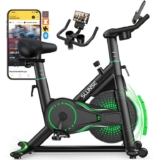 SLUNSE FITNESS Quiet Magnetic Resistance Spin Exercise Bike with Smart APP, 180KG Capacity sold by SLUNSE FITNESS UK /FBA