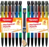 SOL 12pk Mechanical Pencil 0.7mm – Propelling Pencils with Erasers