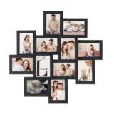 SONGMICS 12-Photo Collage Frames, MDF, Clear Glass, Wall Decor