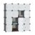 SONGMICS 16-Cube Storage Unit, Shoe Rack, Stackable Cubes,