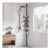 SONGMICS 4-Tier Corner Shower Shelf, Adjustable Black BCB001B01