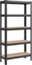 SONGMICS 5-Tier Shelving Unit, Steel Shelving Unit for Storage, Boltless Assembly, for Garage, Shed, Load Capacity 650 kg, 30 x 75 x 150 cm, Black GLR030B21